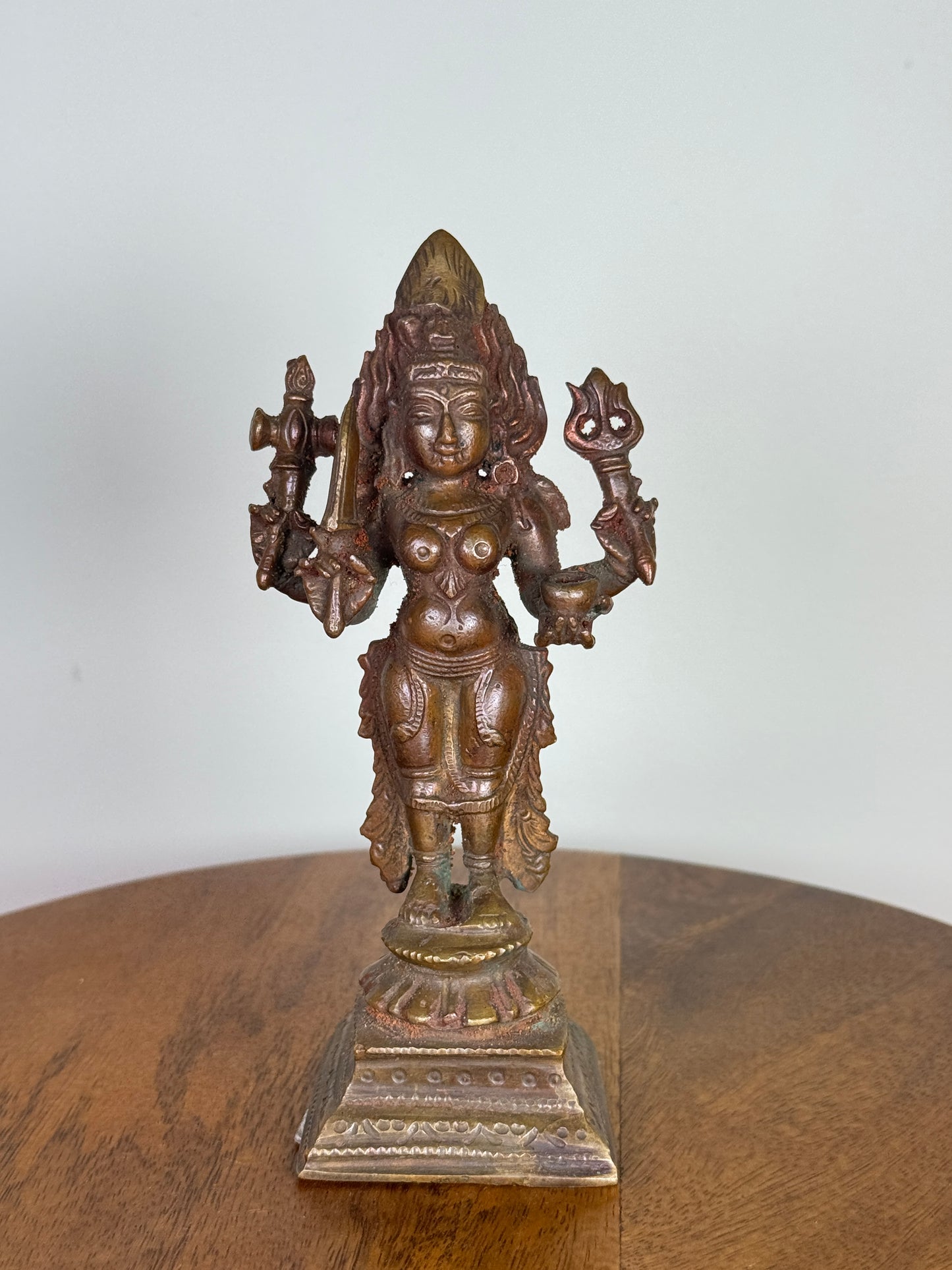 standing Mariamman/maraiamma - Museum Replicated copper idol