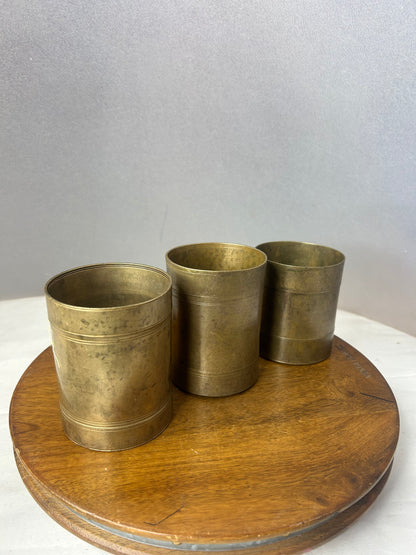 Vintage made measuring tumbler- set of 3