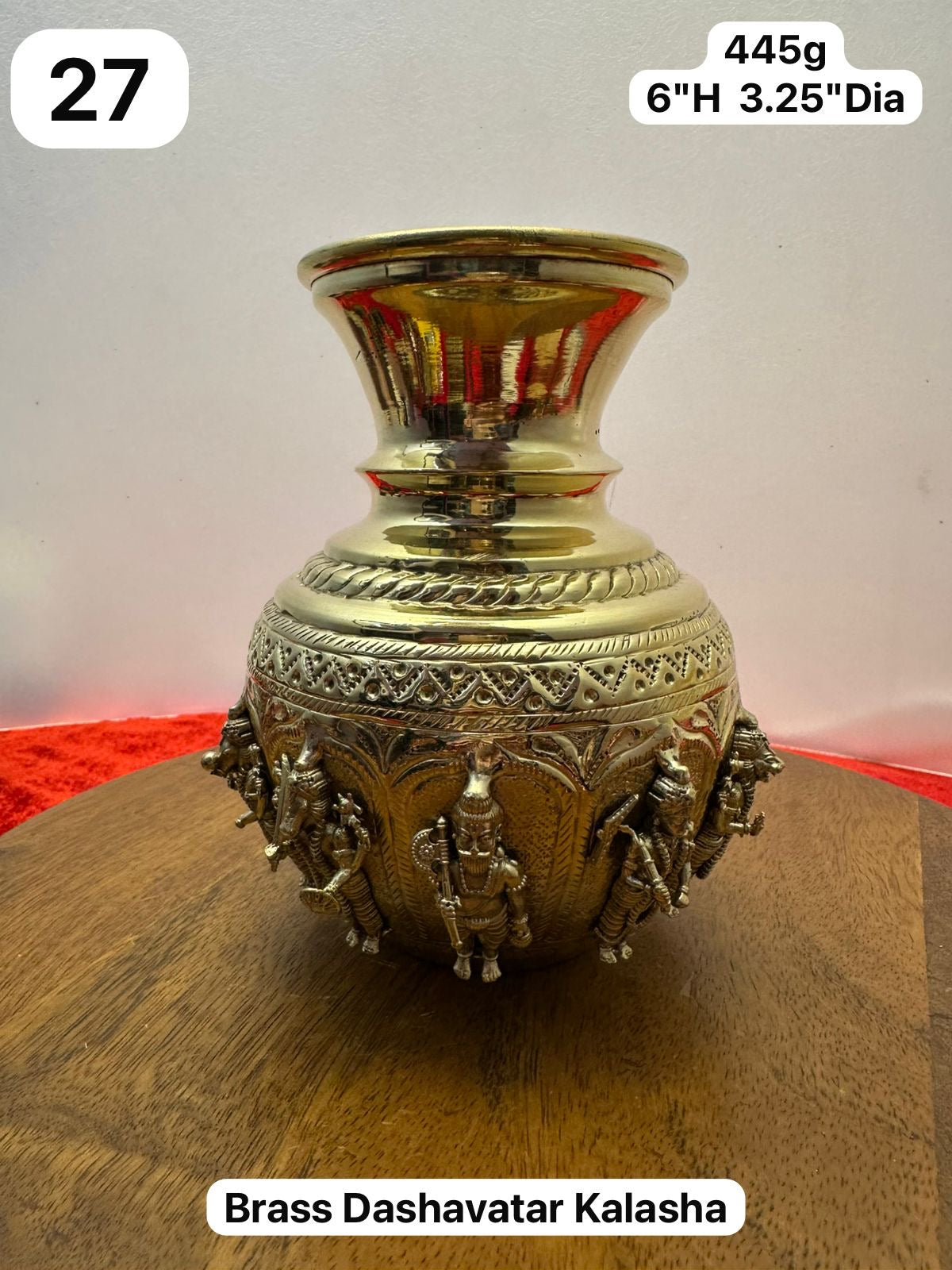 Brass Dashavatara Kalasha - Prasiddh Idols Presents Kalasha