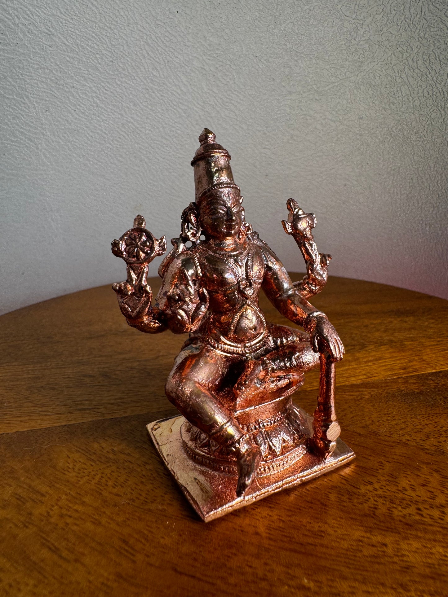 Vishwaksena - Prasiddh idols present copper idol