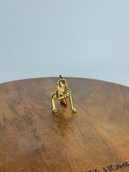 Crawling butter ball Krishna idol made of panchaloha