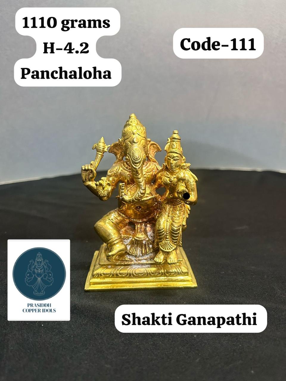 Shakti Ganapathi- Prasiddh Idols Presents Panchaloha Idol (Custom Made)