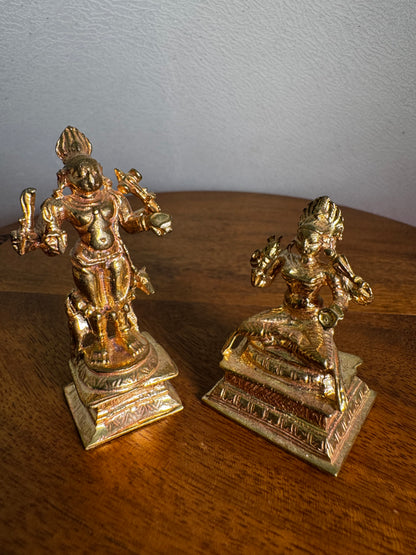 Bhairava and Bhairavi- prasiddh idols presents Panchaloha idol