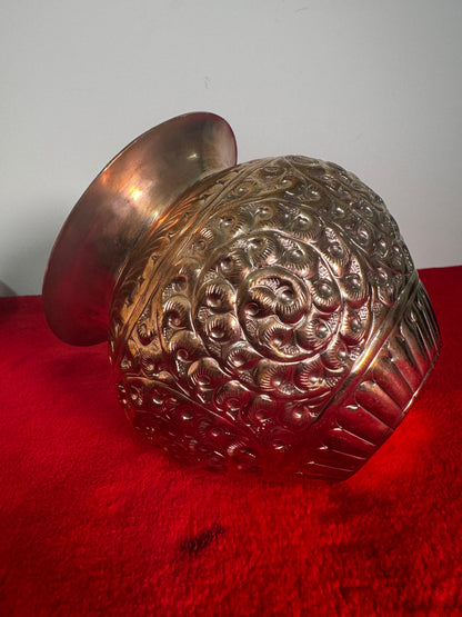 Copper Kalasa - Prasiddh idols presents handcrafted copper made hammered pot