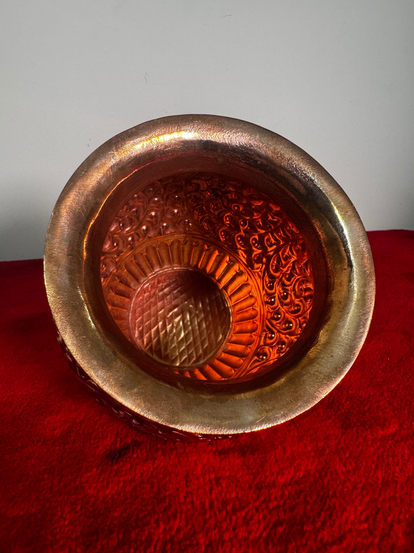 Copper Kalasa - Prasiddh idols presents handcrafted copper made hammered pot