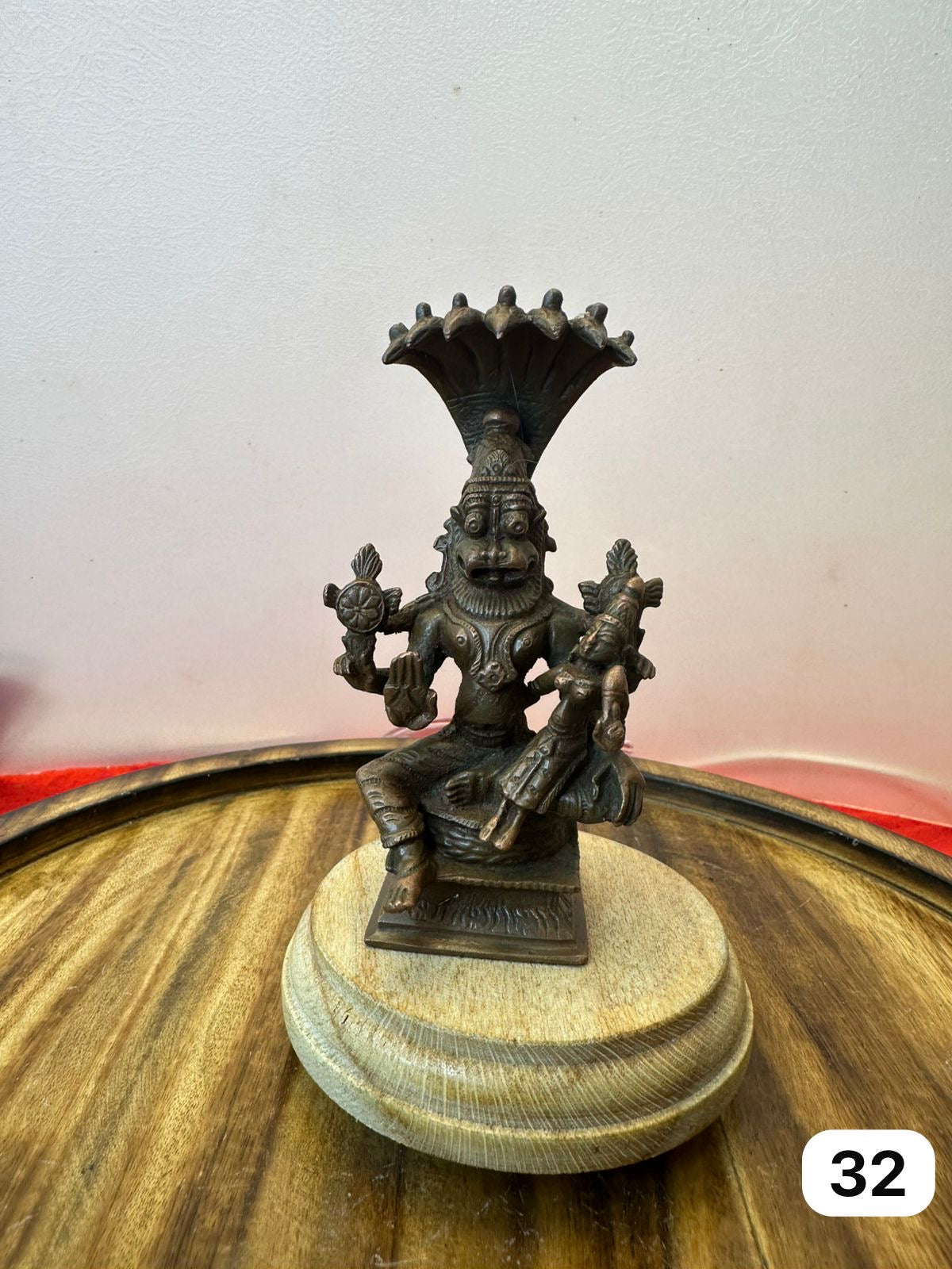 Lakshminarasimha - museum replicated copper idol