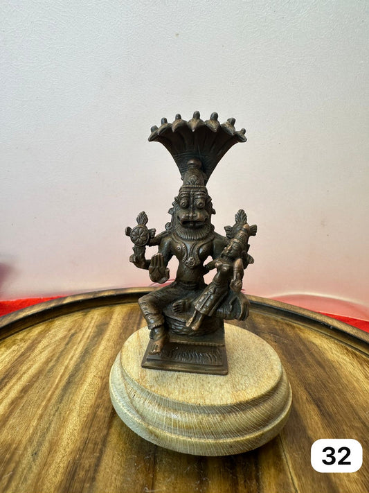 Lakshminarasimha - museum replicated copper idol