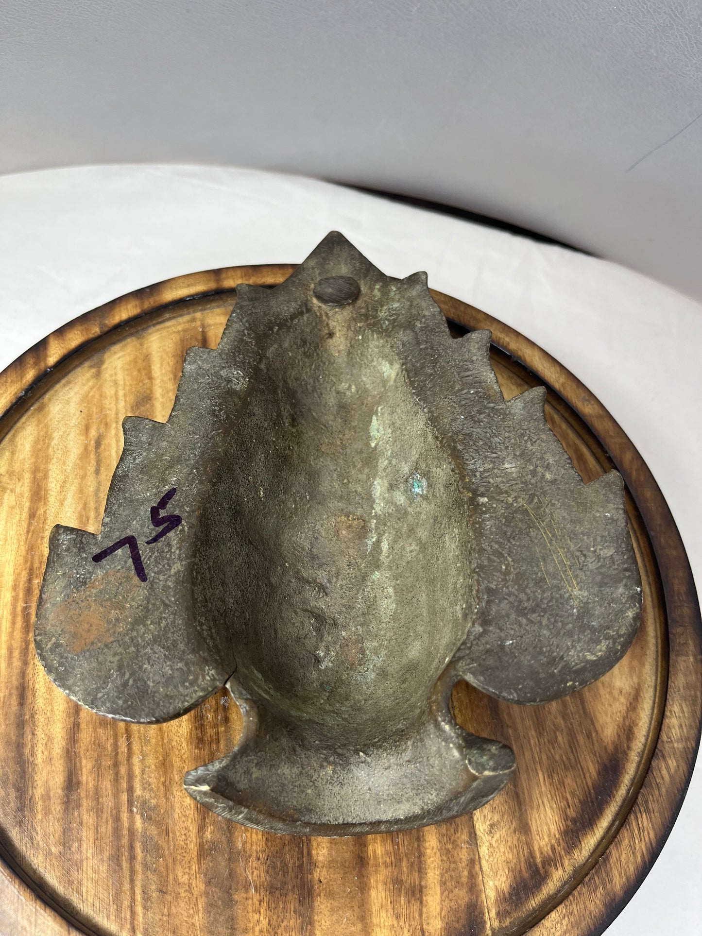 Vintage bronze cast yallamma devi muka