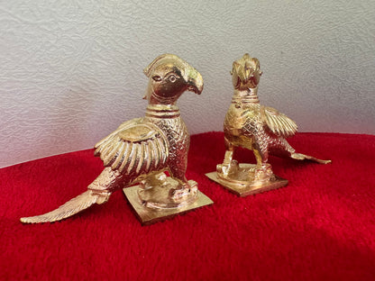 Parrots/Shuka Birds - Prasiddh idols presents copper idol