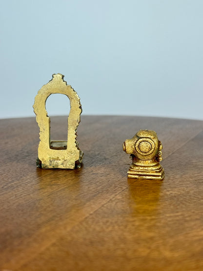 Gowri with peeta prabhavali - museum replicated panchaloha idol