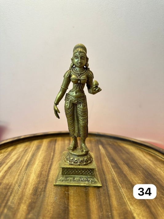 Godha/Andal Devi - Prasiddh Idols Presents Panchaloha Idol Of Museum Replica