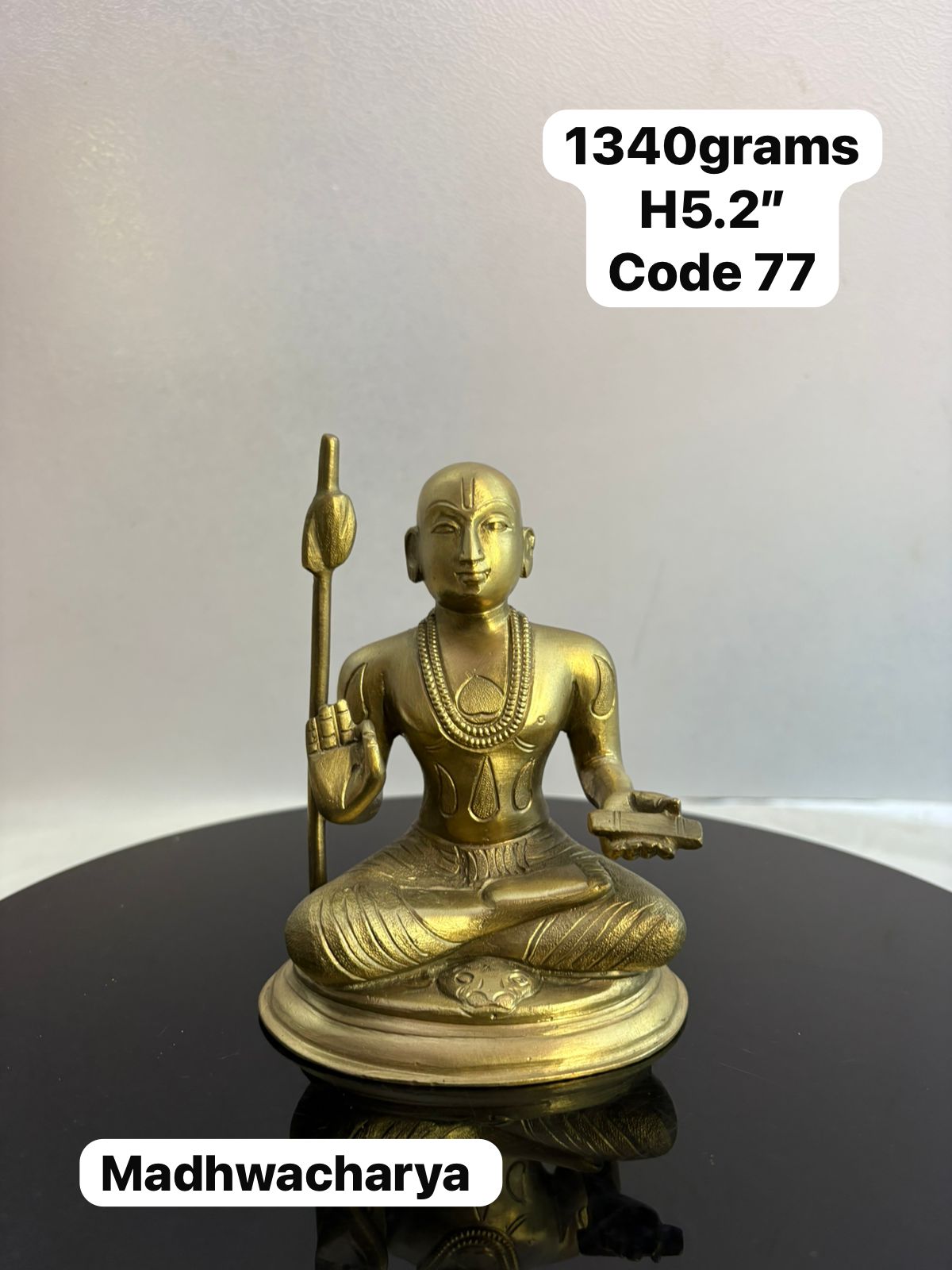 Madvacharya Swamy - Prasiddh idols presents Panchaloha handcrafted idol
