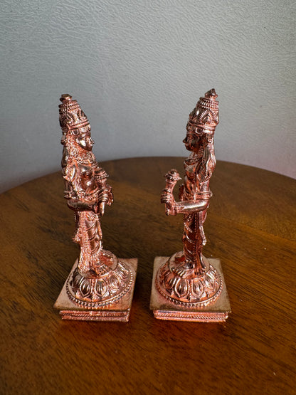 Srinivasa Parivar- Prasiddh idols present copper idol