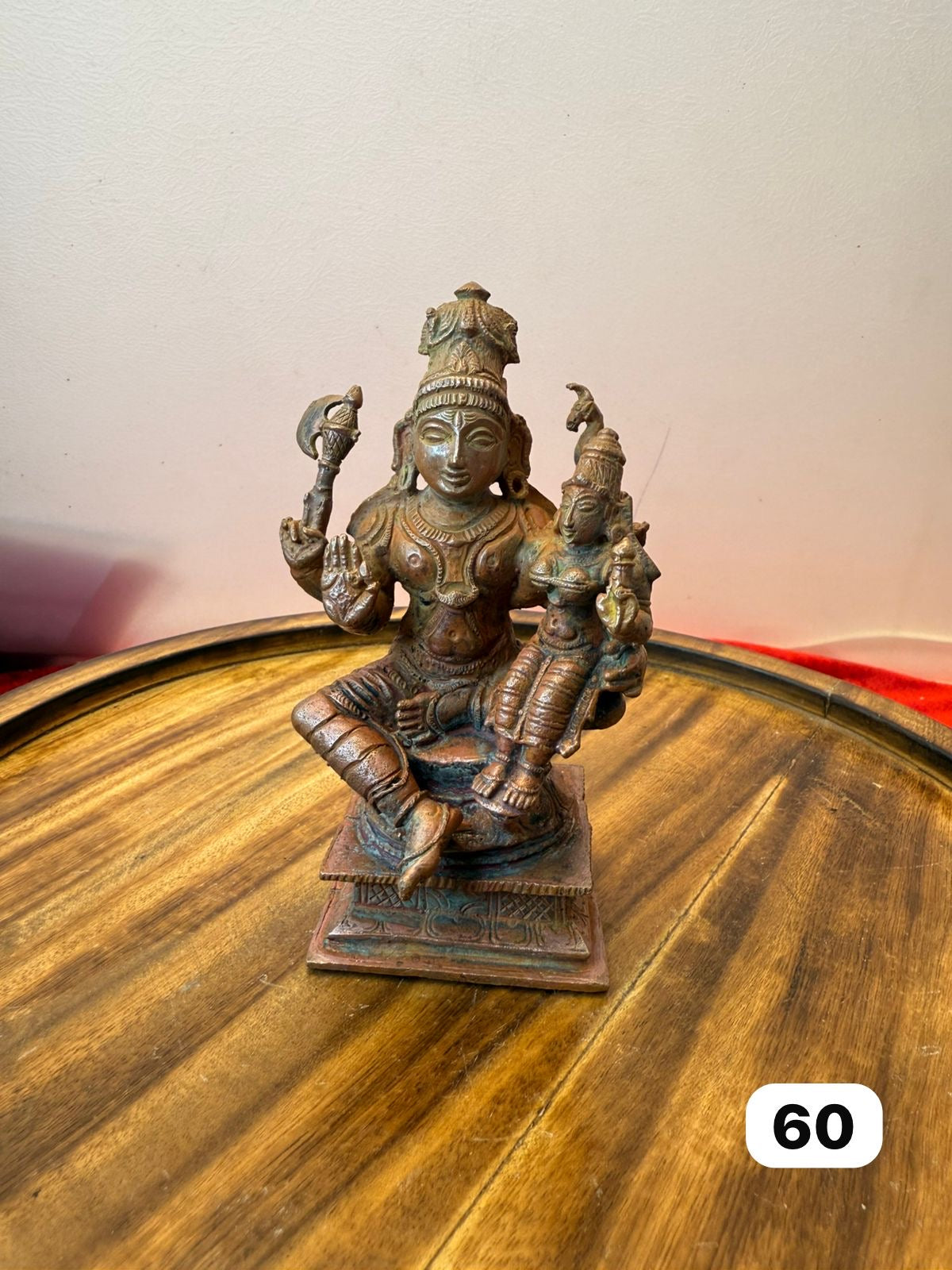 Umamaheshwara idol - museum replicated copper idol