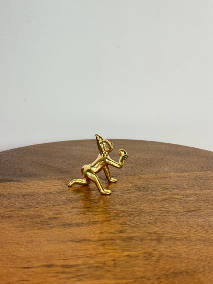 Crawling butter ball Krishna idol made of panchaloha