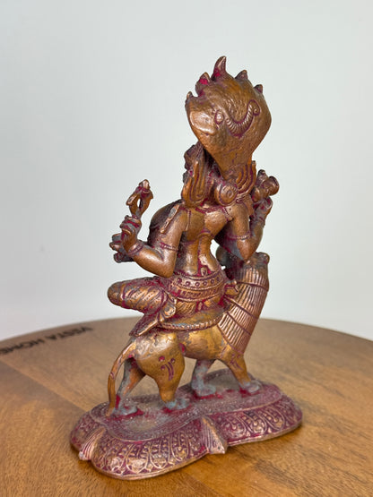 Pratyangira Devi - Museum replicated idol made of copper