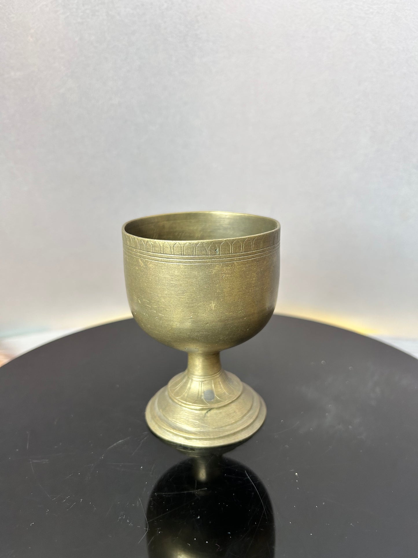 Vintage bronze cast tumbler