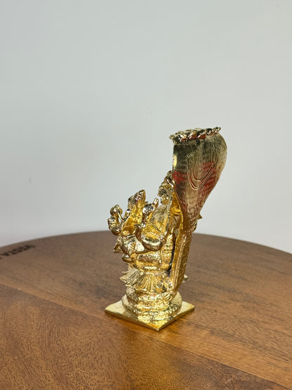 Lakshmi Narasimha swamy idol made of panchaloha