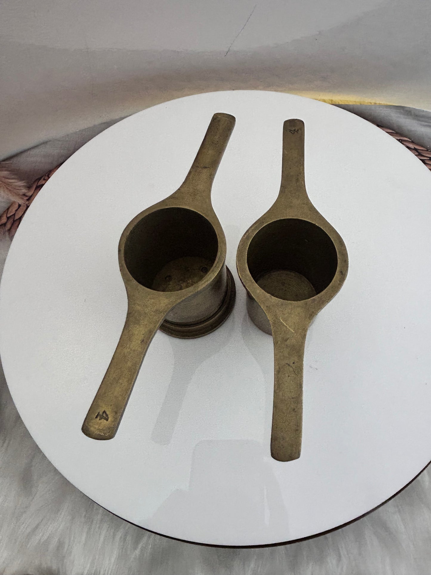 Vintage bronze cast chakli maker