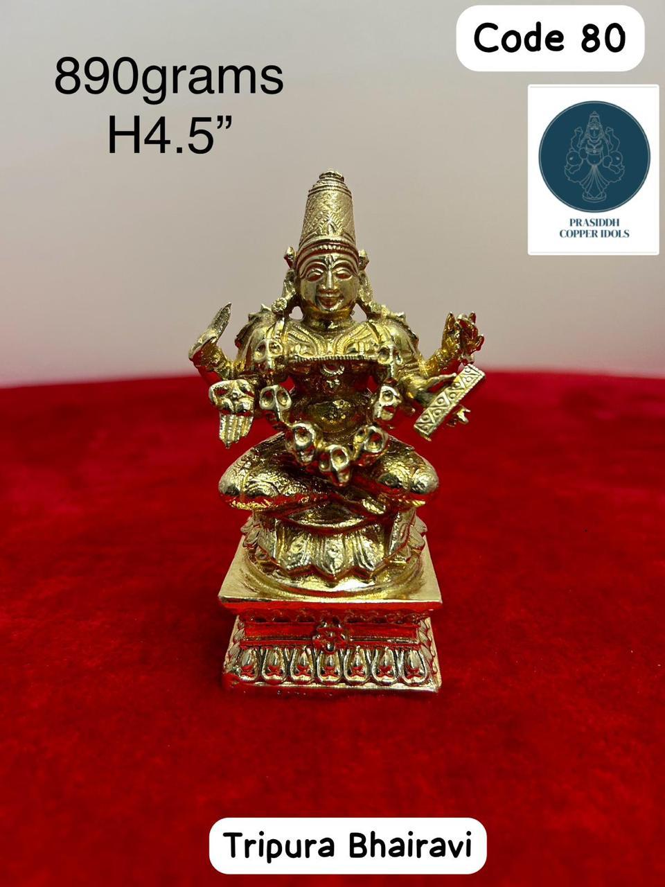 Tripura Bhairava - Prasiddh Idols Presents Panchaloha Idol (Custom Made)