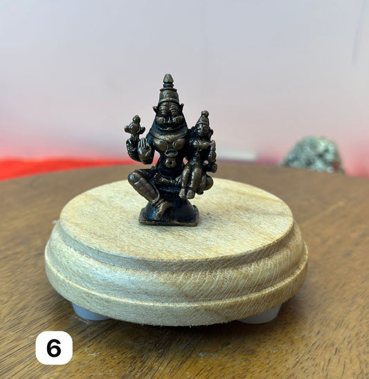 Lakshmi Narasimha Swamy - Prasiddh Idols Presents Copper Made Black Polished Idol