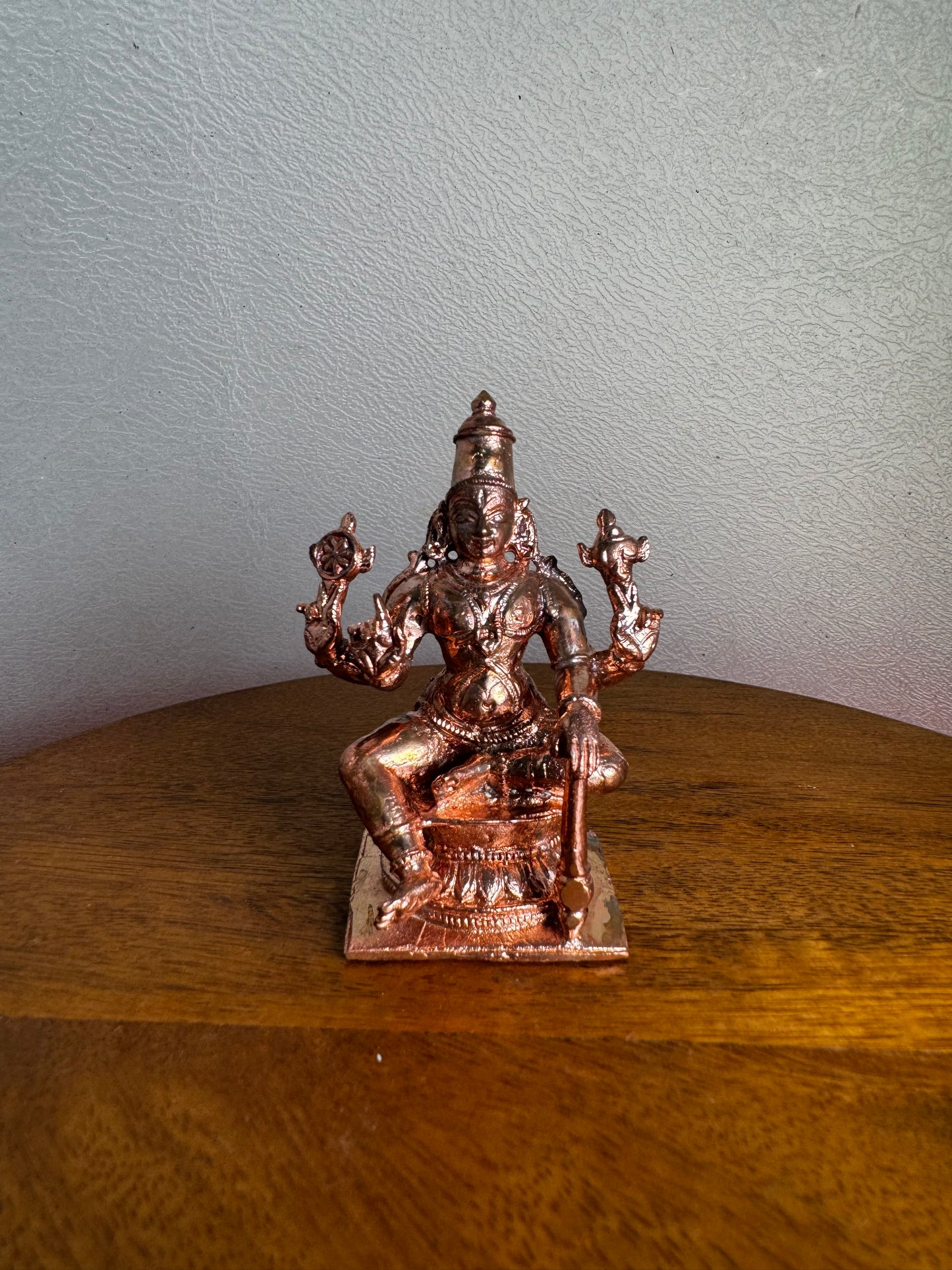 Vishwaksena - Prasiddh idols present copper idol