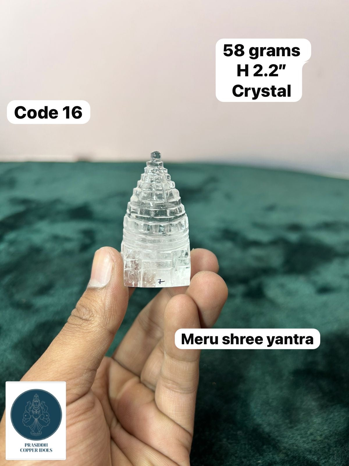 Meru Shree Yantra - Prasiddh Idols Presents Crystal