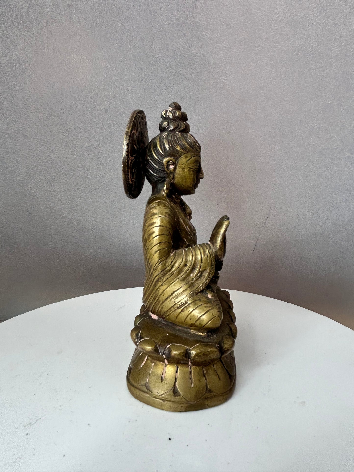 Vintage bronze buddha idol