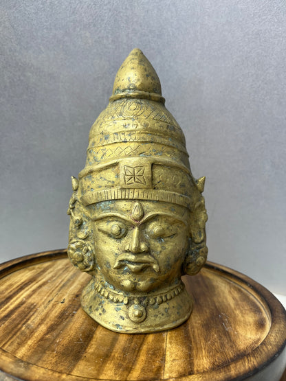 Vintage bronze cast shiva mukha