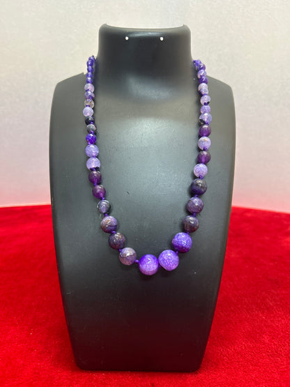 Purple Onyx Stone Mala