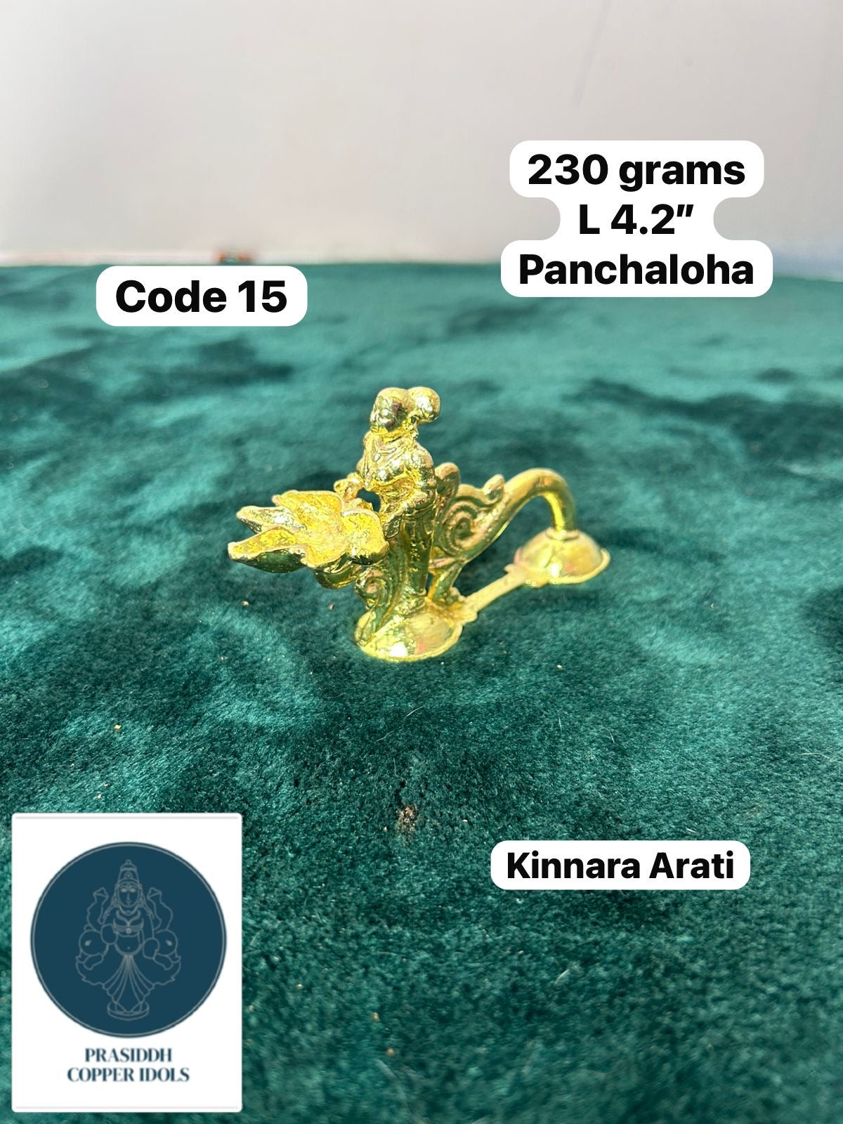 Kinnara aarati - made of panchaloha