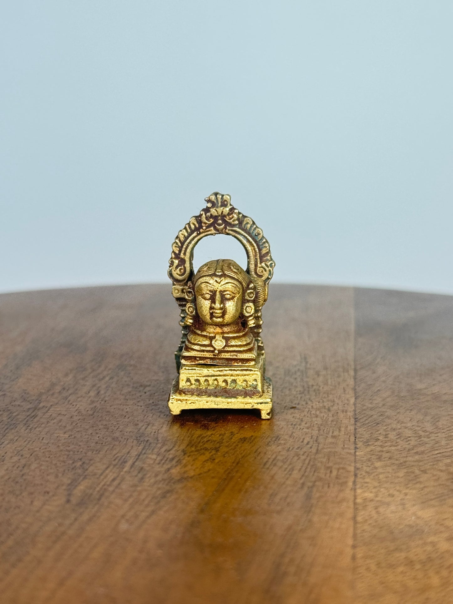 Gowri with peeta prabhavali - museum replicated panchaloha idol