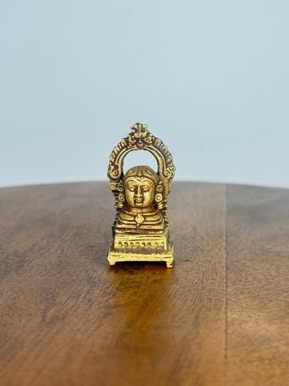 Gowri with peeta prabhavali - museum replicated panchaloha idol