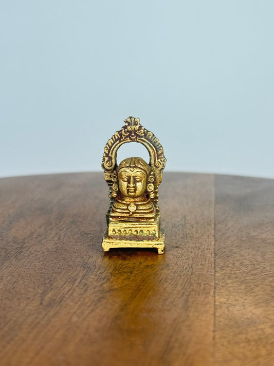 Gowri with peeta prabhavali - museum replicated panchaloha idol