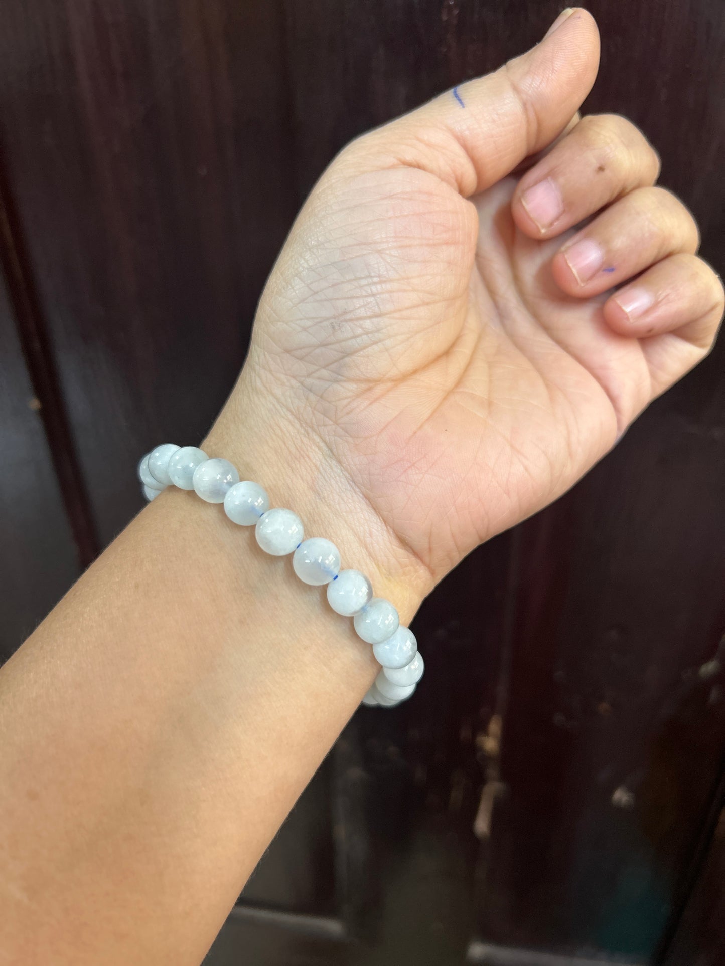 Aquamarine real bracelet