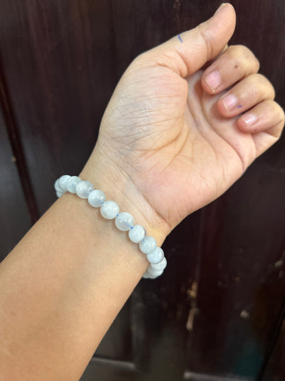 Aquamarine real bracelet