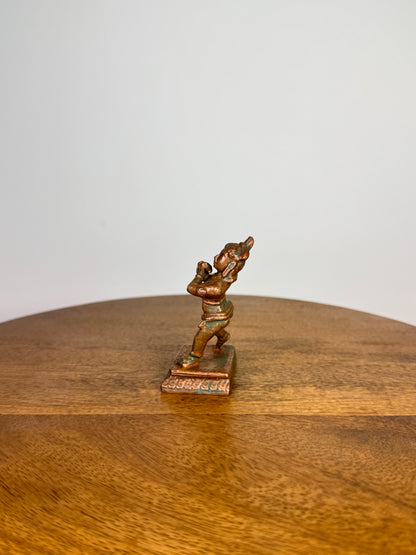 miniature krishna idol - Museum Replicated copper idol