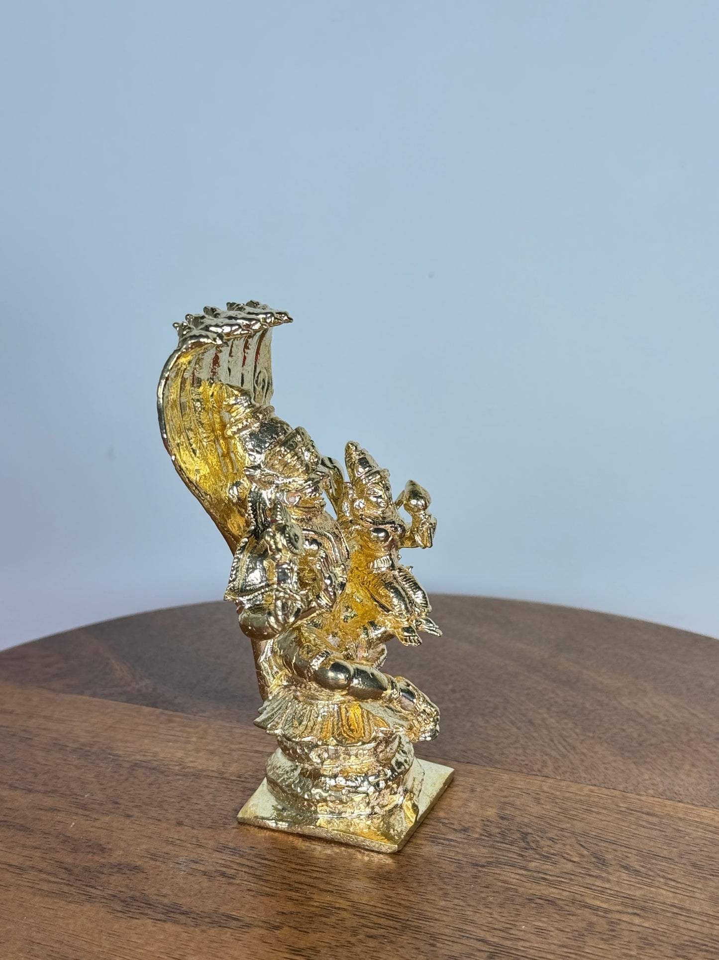 Lakshmi Narasimha swamy idol made of panchaloha