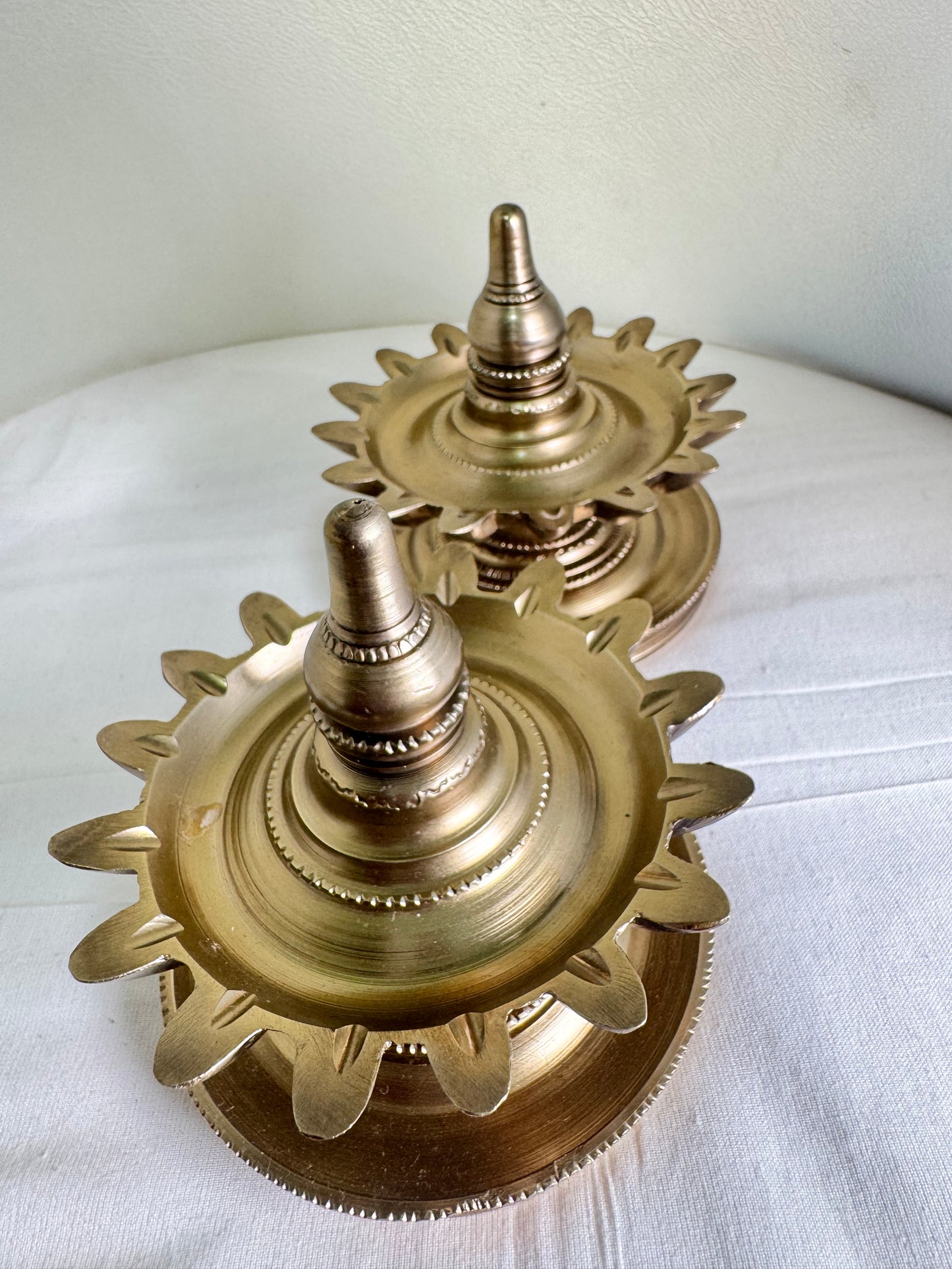 Shodasha deepam/16 Lamps/Deepam/Lamp - Prasiddh Idols Presents Panchaloha handcrafted shodasha lamp