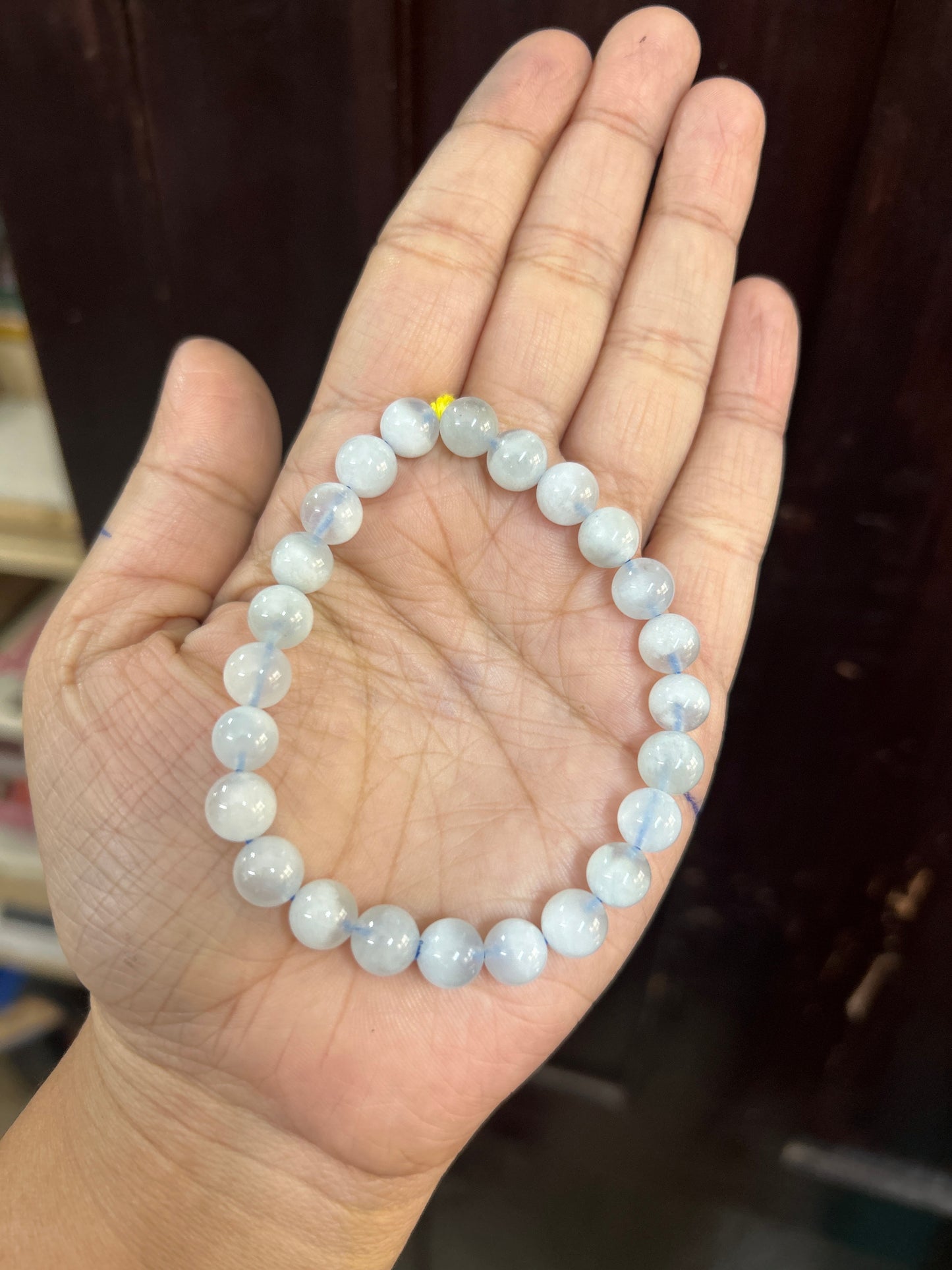 Aquamarine real bracelet