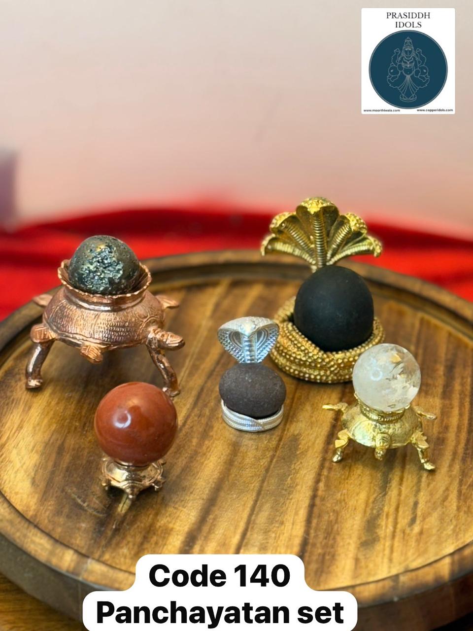 Panchayatan Set ( only 5 stones peeta and stand included