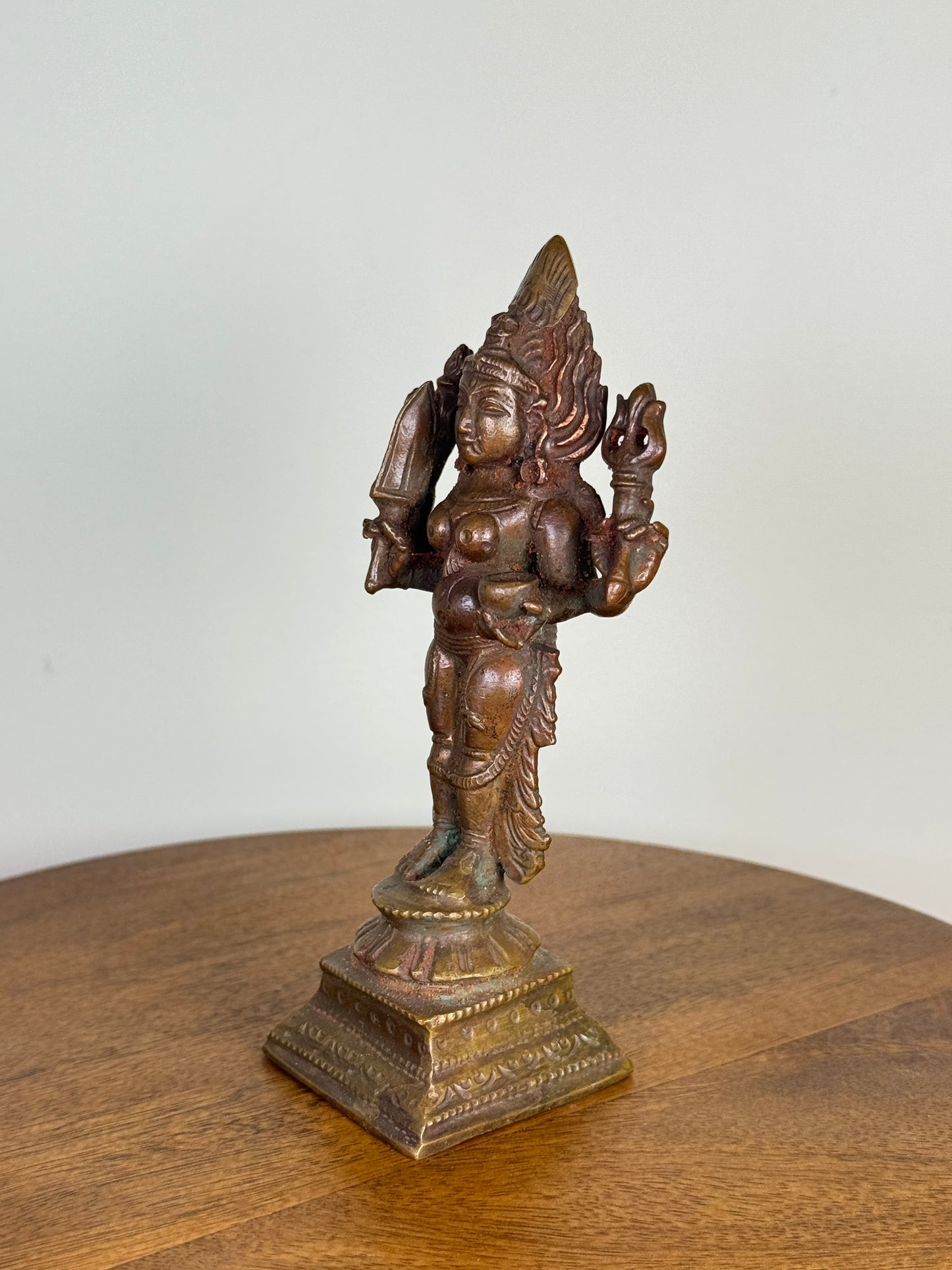 standing Mariamman/maraiamma - Museum Replicated copper idol