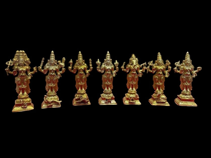 Standing Saptamatrikas- Prasiddh Idols Presents Panchaloha Idol (Custom Made)