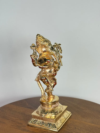 Nartana/ Naatya Ganapati idol made of panchaloha