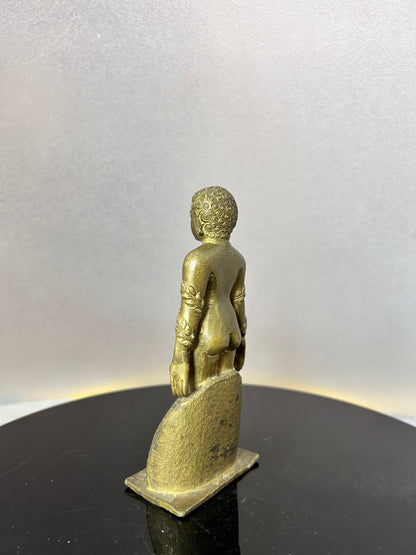 Vintage bronze made mahaveera idol