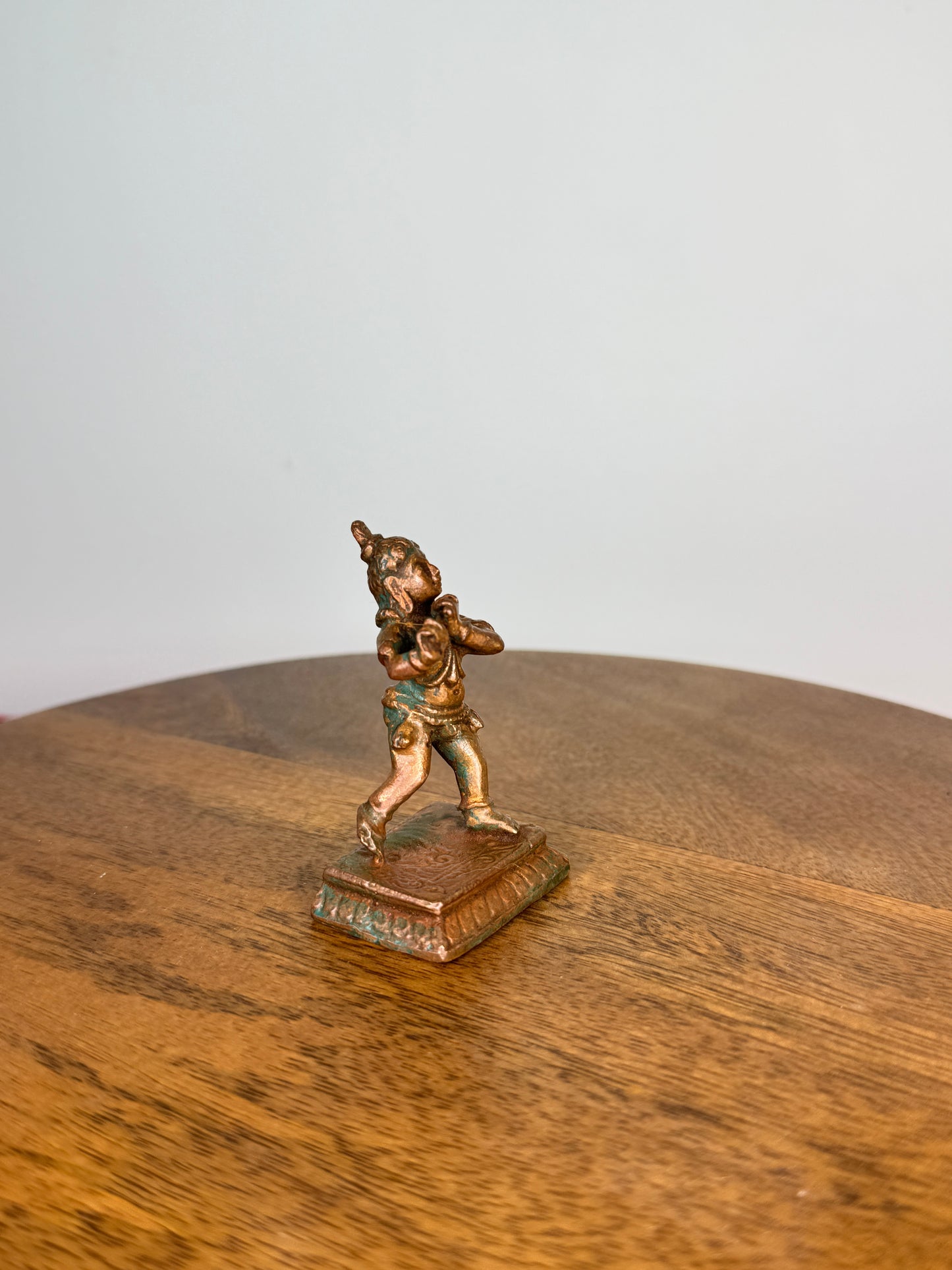 miniature krishna idol - Museum Replicated copper idol