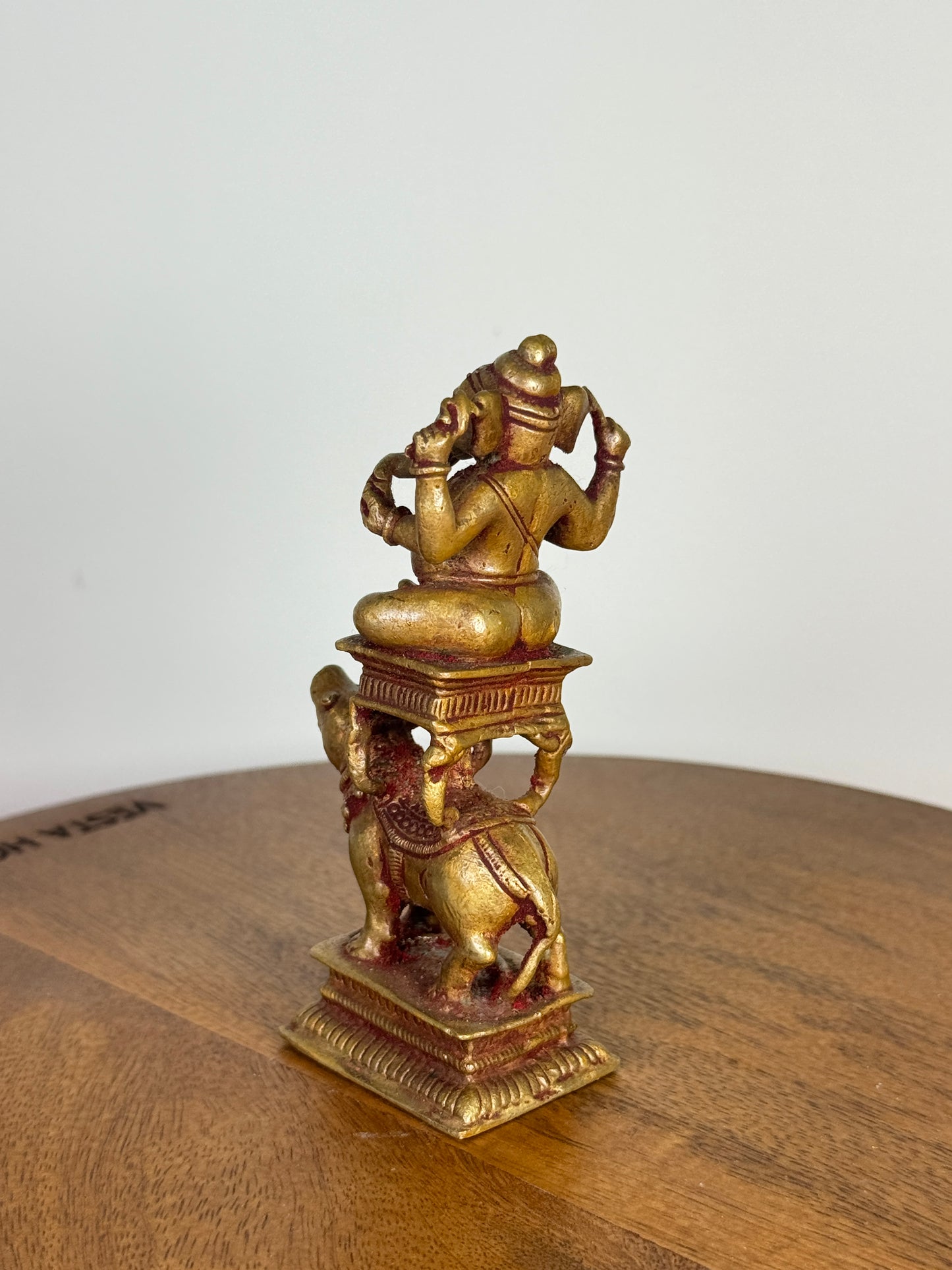 Lord Ganesha on Mooshika Vahana - Museum replicated copper idol