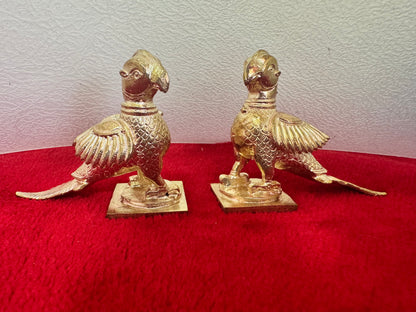 Parrots/Shuka Birds - Prasiddh idols presents copper idol