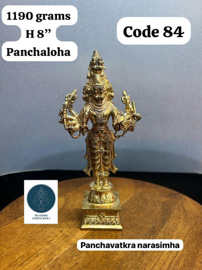 Panchavatkra Narasimha- Prasiddh Idols Presents Panchaloha Idol (Custom Made)