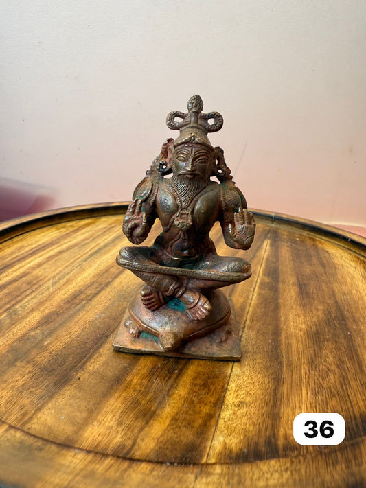 Vedavyasa guruji - museum replicated copper idol